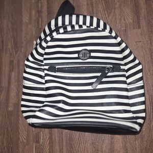 Tommy Hilfiger Backpack With Gold TH Emblem Adjustable Shoulder Straps